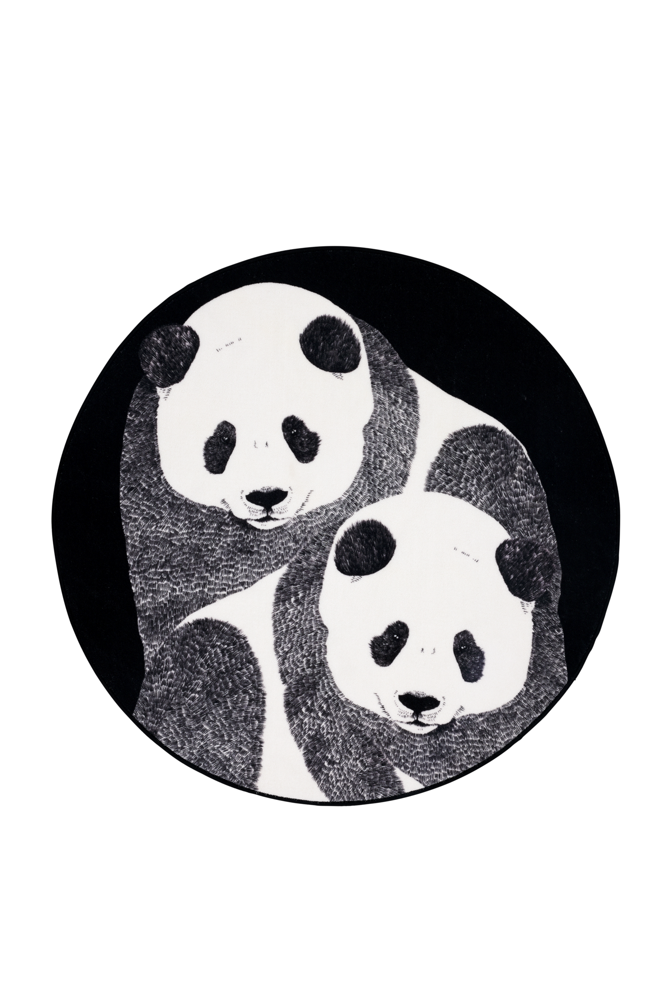 CM001569-01; Vallila Amos-matto Musta / Ø133 cm 