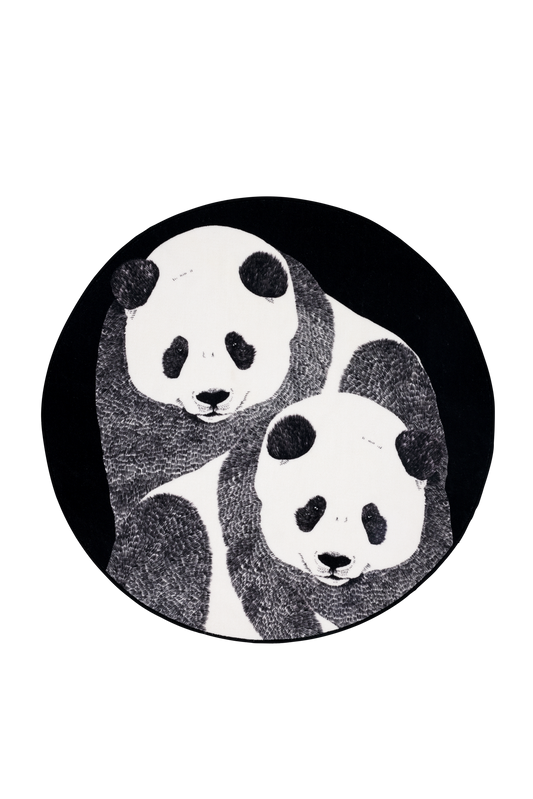 CM001569-01; Vallila Amos-matto Musta / Ø133 cm 