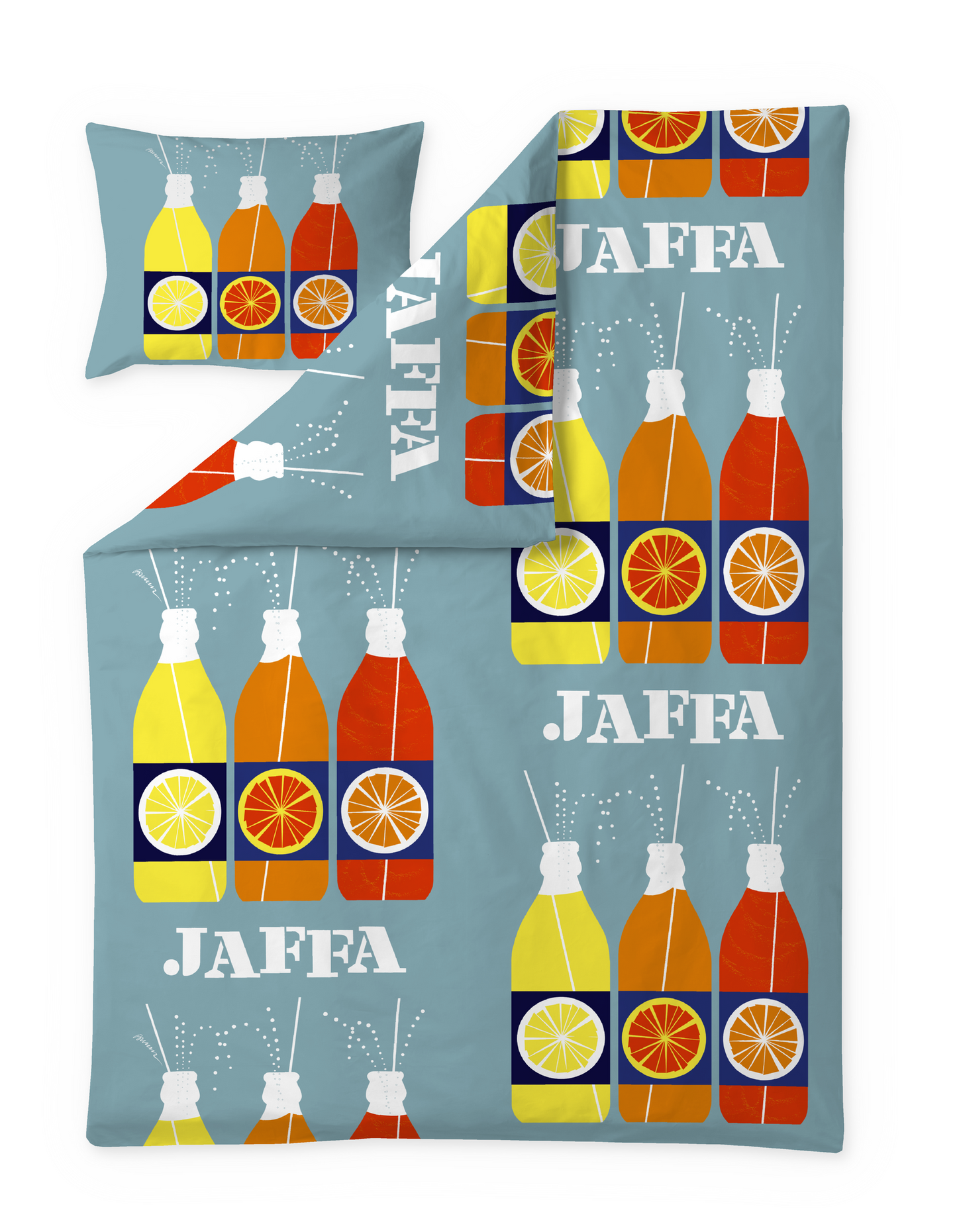 106792-6325; Vallila Jaffa-pussilakanasetti Turkoosi / 150x210 cm 