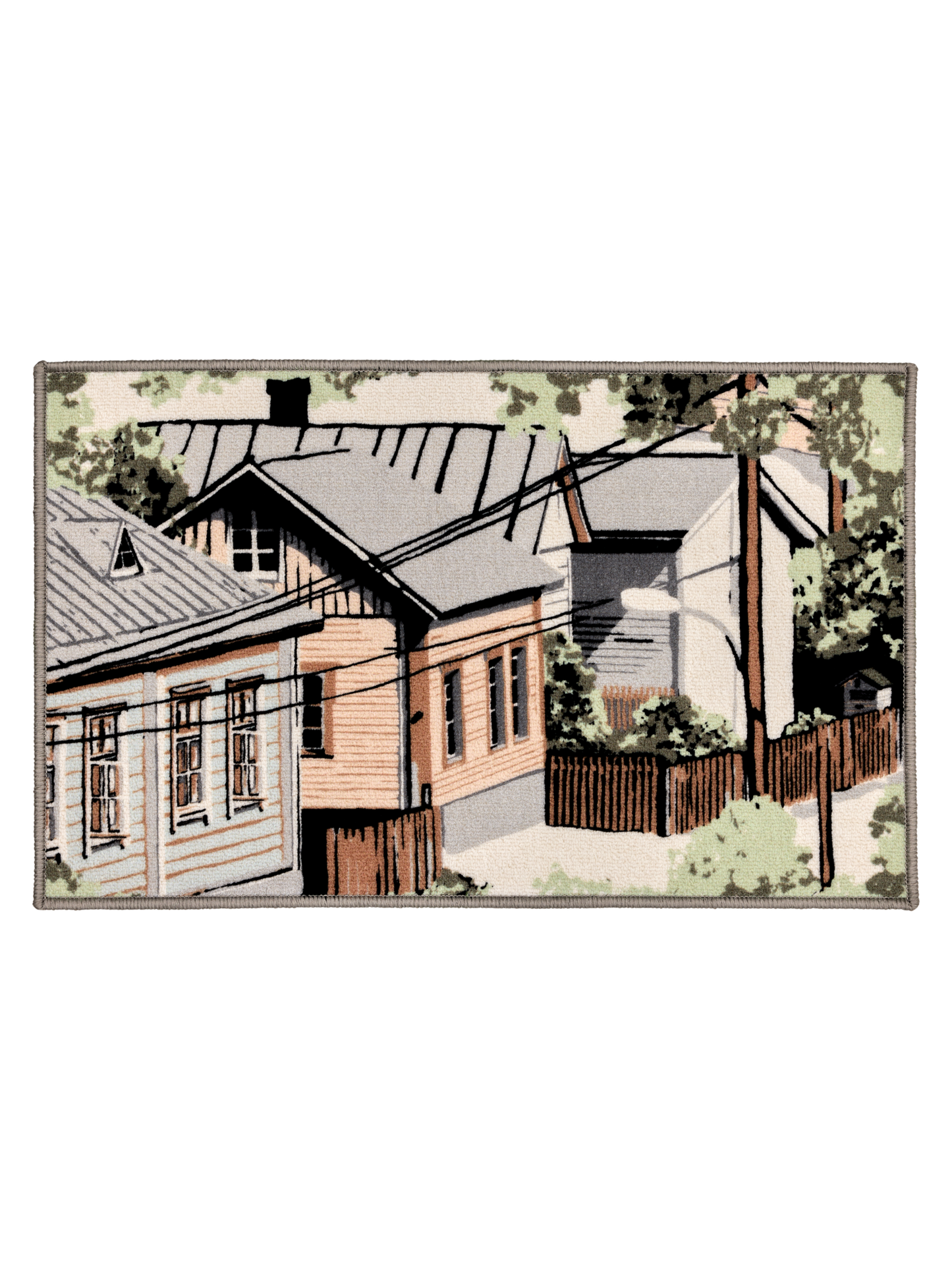 109077-7100; Vallila Naapurusto-kynnysmatto Mintunvihreä / 50x80 cm 