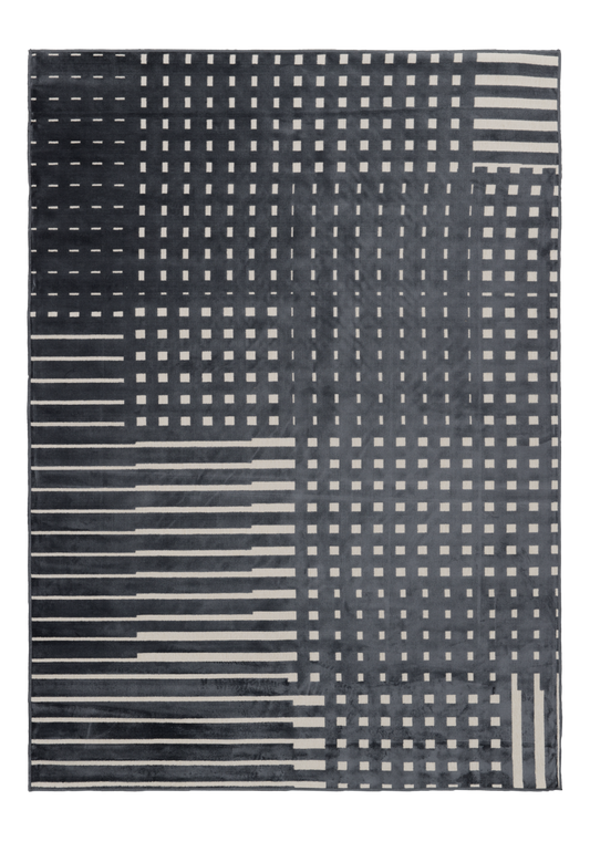 109422-9700; Vallila Ristikko-matto Antrasiitti / 140x200 cm 
