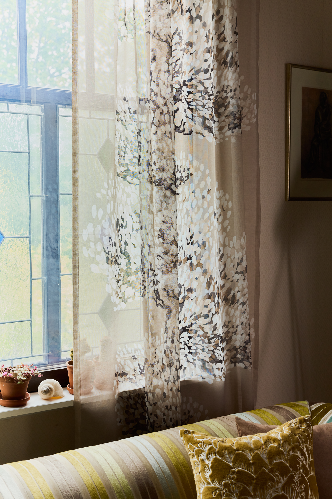 38946-81668-1001CU_1; Vallila Väre-valoverho Beige-valkoinen / 140x250 cm 