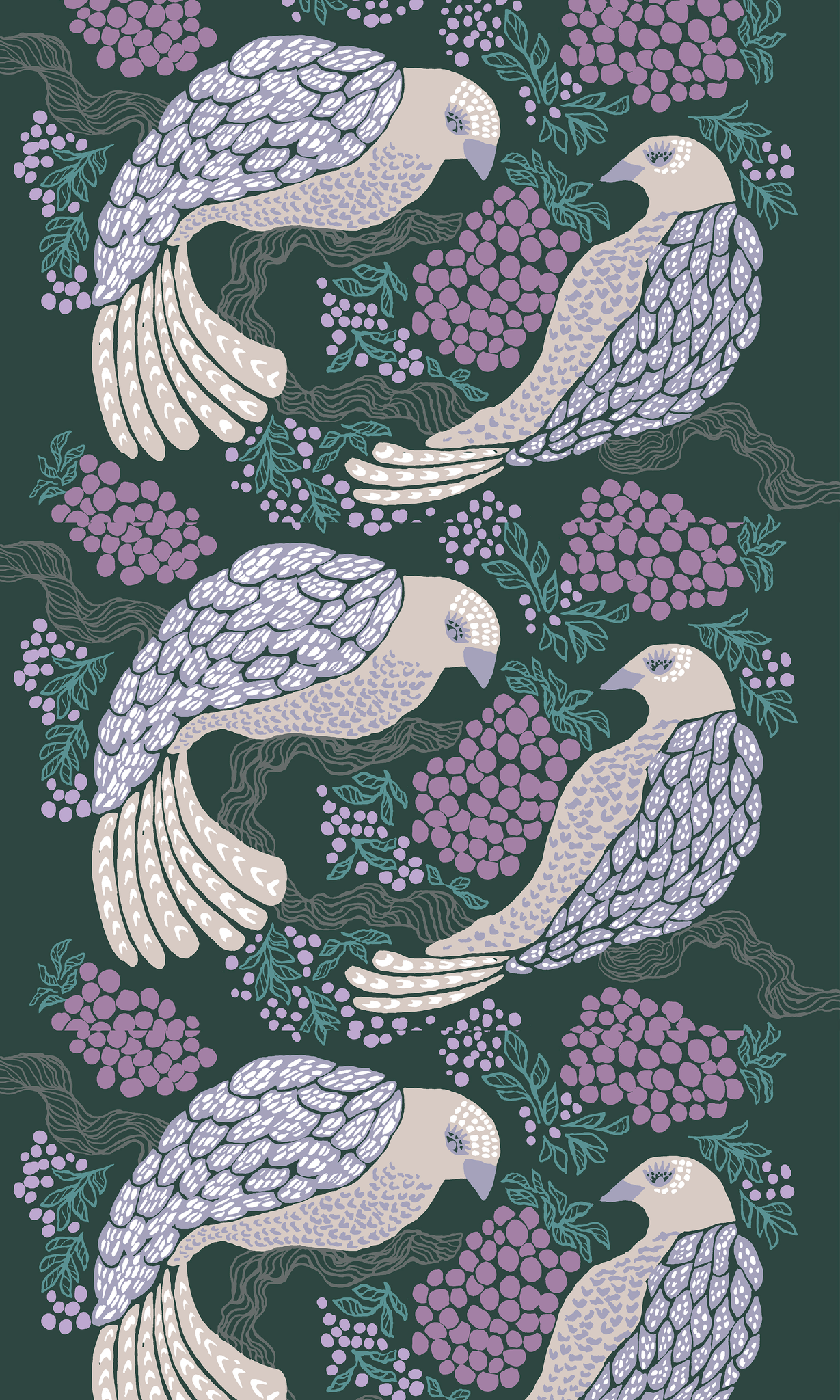 109144-7851; Vallila Viserrys pimentävä kangas 150 cm Vihreä-violetti / 150 cm 