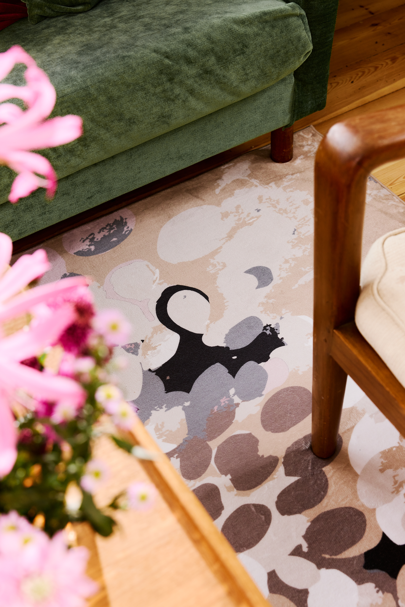 109104-4010_2; Vallila Puhuri-matto Pastelli / Ø120 cm 