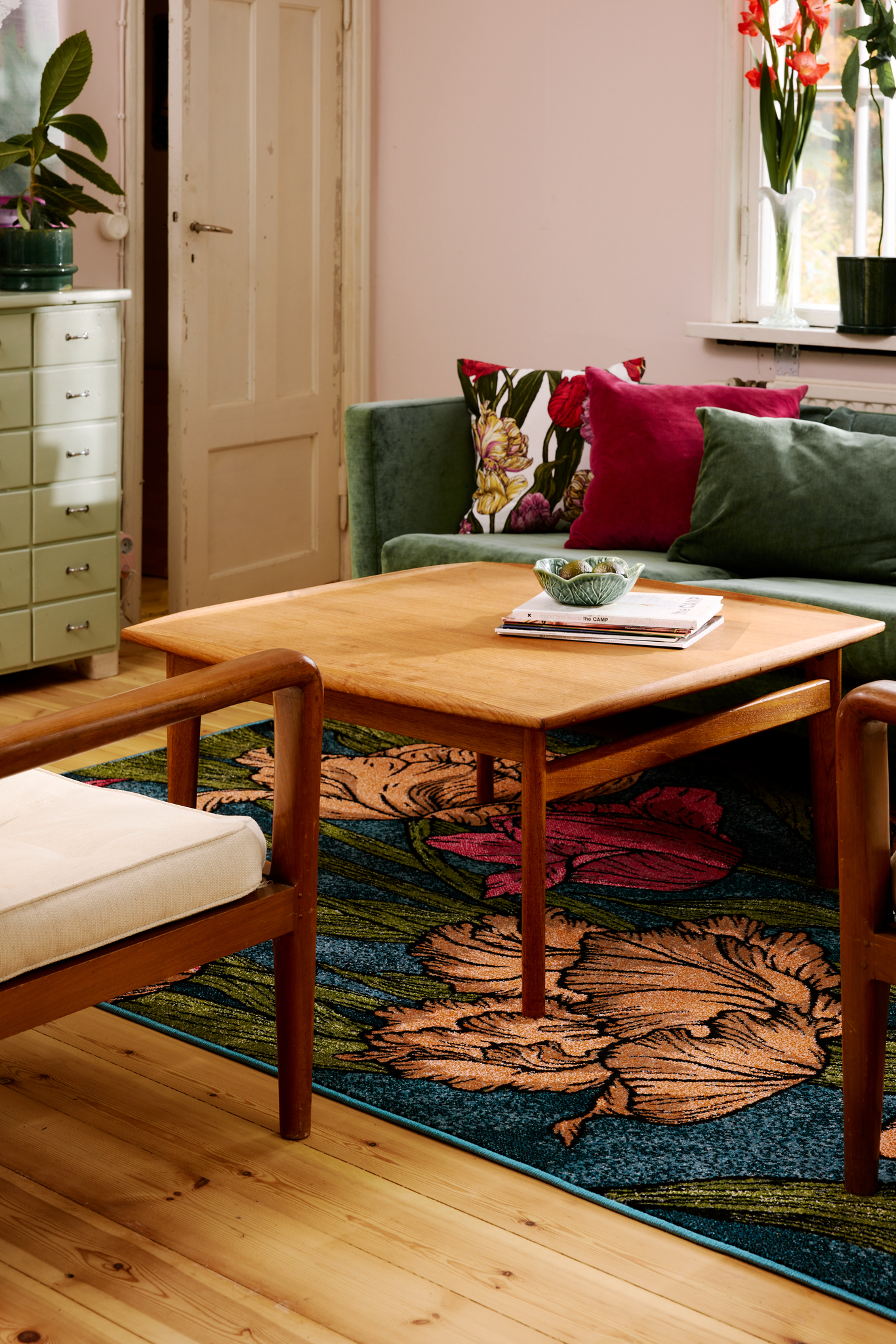 109112-8000_3; Vallila Kukoistus-käytävämatto Monivärinen / 80x230 cm 