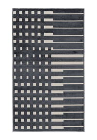 109420-9700; Vallila Ristikko-käytävämatto Antrasiitti / 68x110 cm 