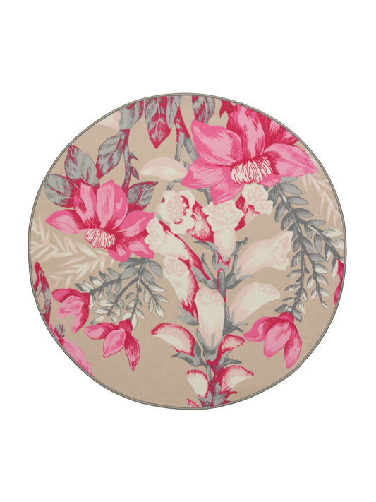108604-4303; Vallila Lupaus-matto Beige-pinkki / Ø133 cm 
