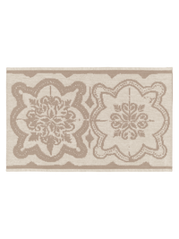 108713-1002; Vallila Kujakatti-kynnysmatto Beige-valkoinen / 50x80 cm 