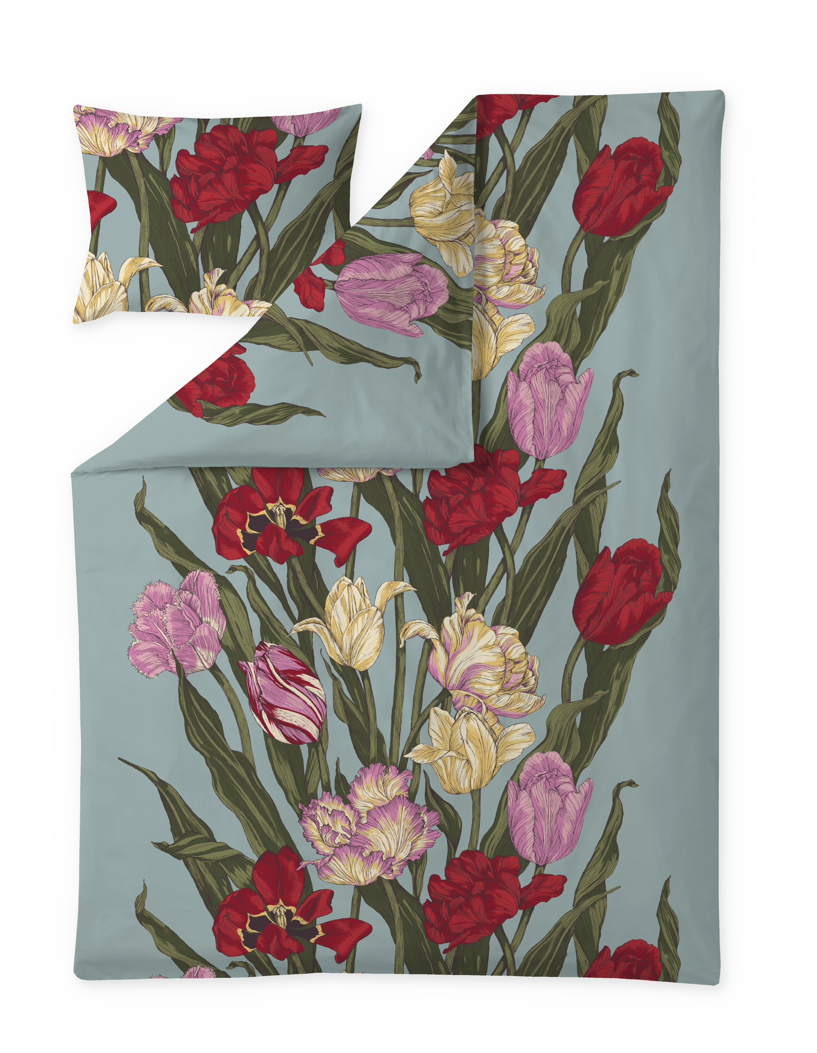 109038-8000; Vallila Kukoistus-satiinipussilakanasetti Monivärinen / 150x210 cm 