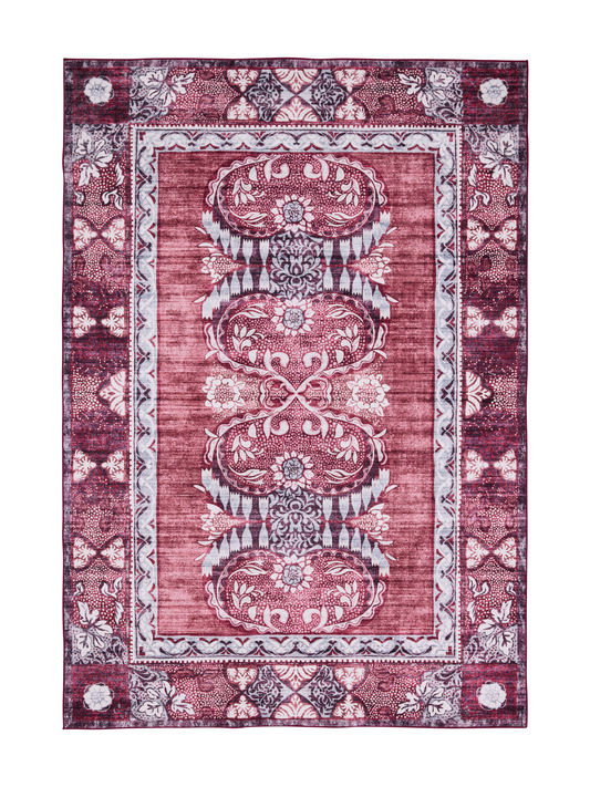 108427-4890; Vallila Sumeri-matto Punainen-harmaa / 200x300 cm 