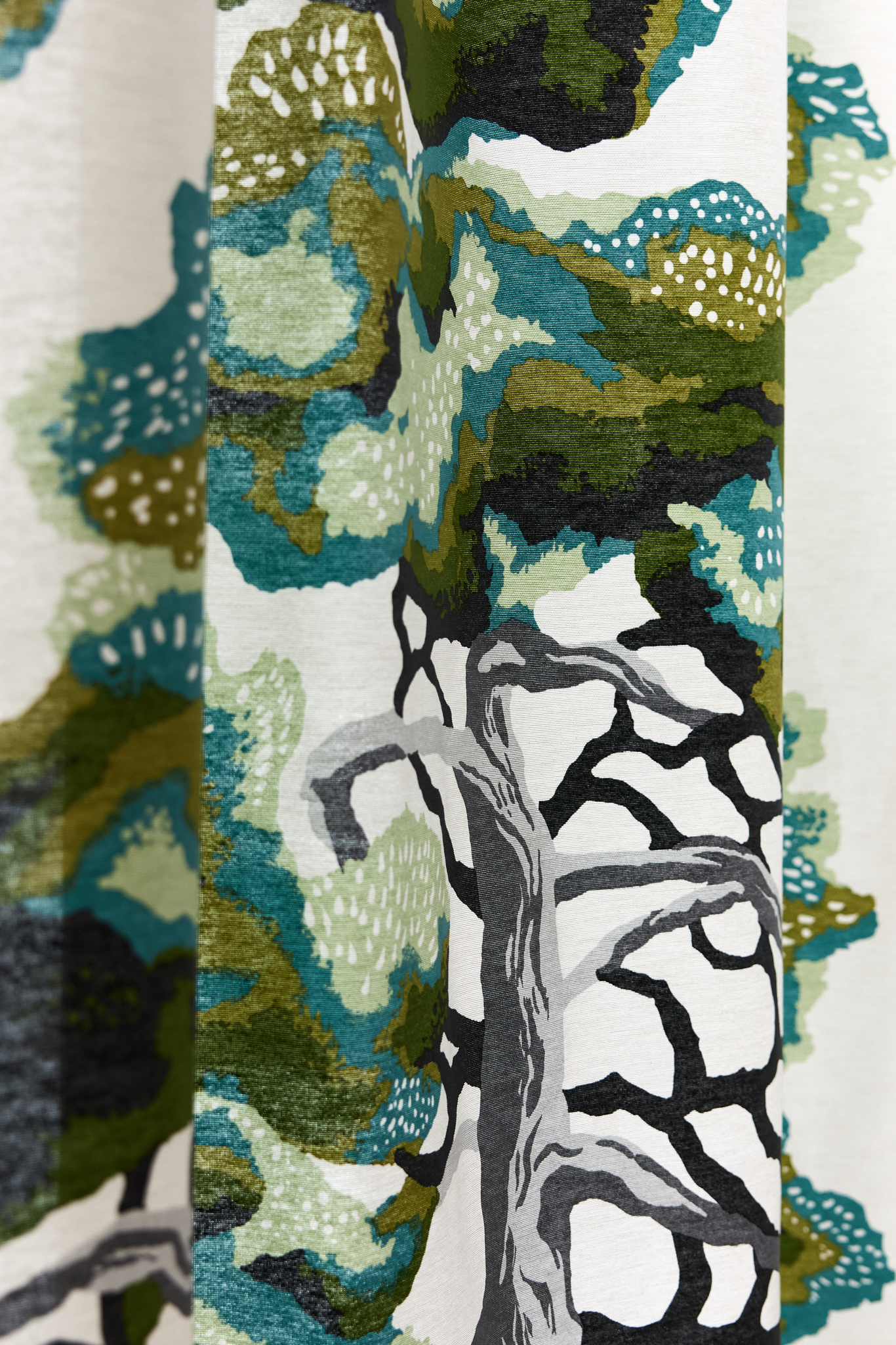 108020-7500_2; Vallila Voima-verho Vihreä / 140x250 cm 