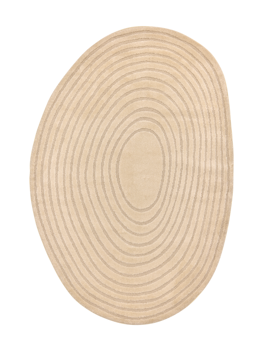 109120-0001; Vallila Vuosirenkaat-matto Valkoinen / Ø160x229 cm 