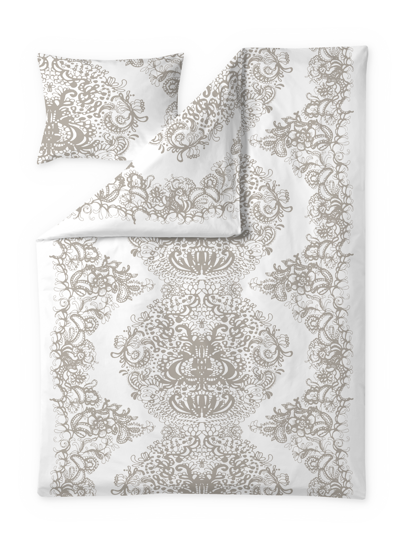 108704-1000; Vallila Mandariini-satiinipussilakanasetti Beige / 150x210 cm 