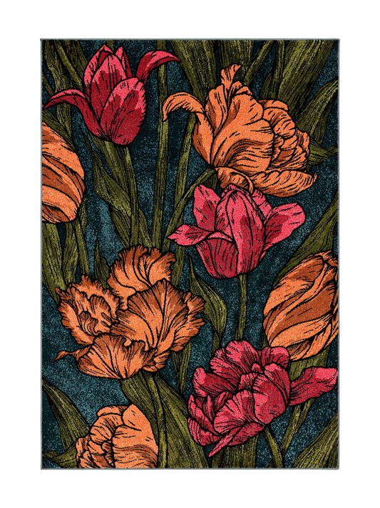 109113-8000; Vallila Kukoistus-matto Monivärinen / 160x230 cm 