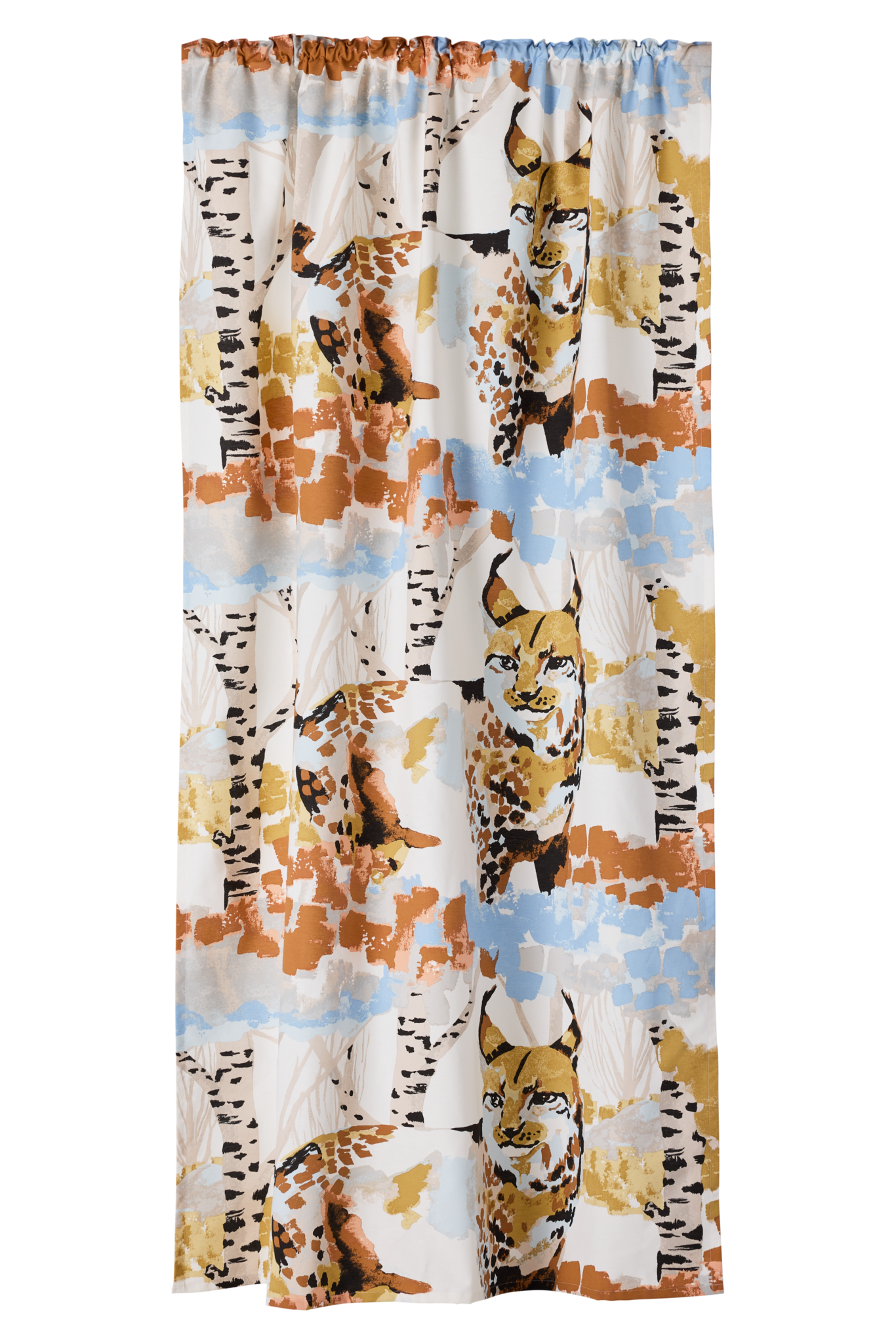 23310-101305-1060CU; Vallila Ilves-verho Beige / Sininen / 140x250 cm 