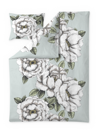 CT002753-7110; Vallila Alma-pussilakanasetti Salvianvihreä / 150x210 cm 