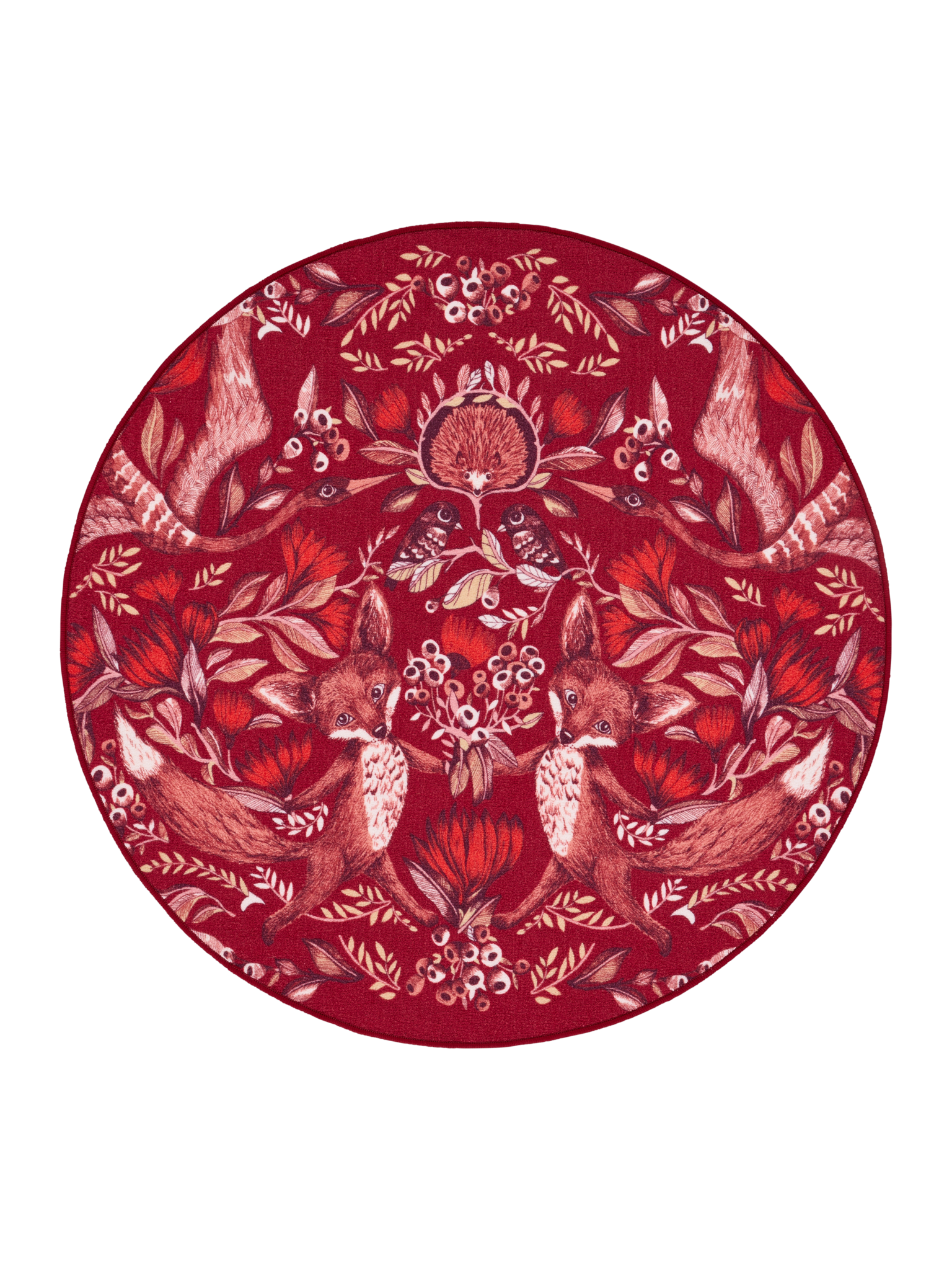 108733-4700; Vallila Fabula-matto Punainen / Ø133 cm 
