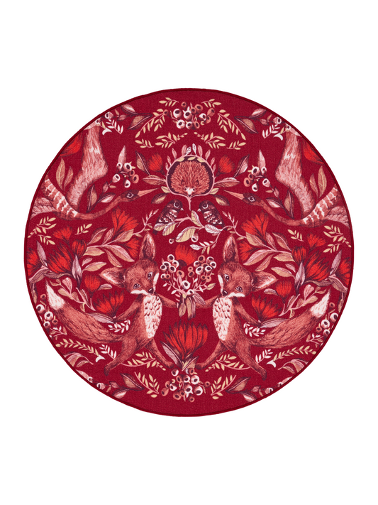 108733-4700; Vallila Fabula-matto Punainen / Ø133 cm 