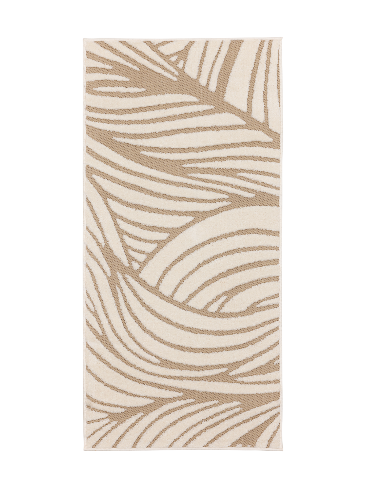 109260-1001; Vallila Aallokko-käytävämatto Beige-valkoinen / 80x160 cm 