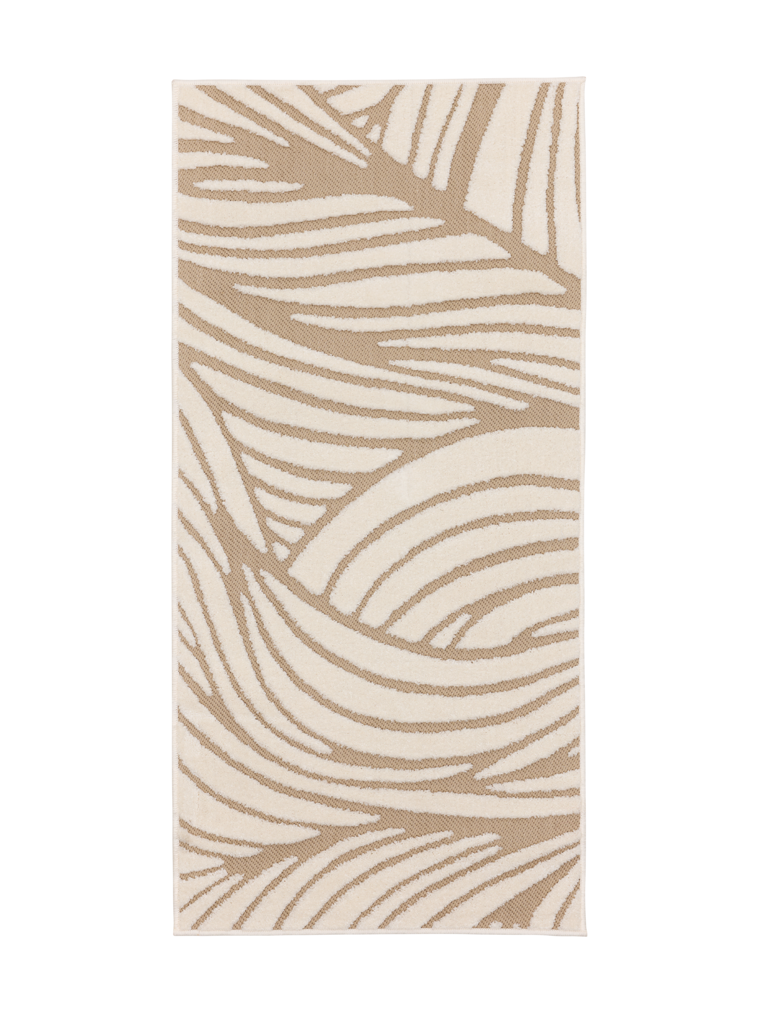 109260-1001; Vallila Aallokko-käytävämatto Beige-valkoinen / 80x160 cm 