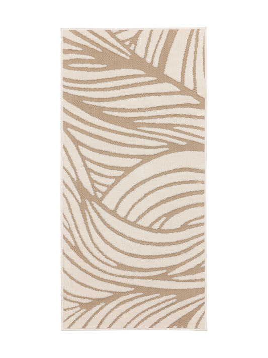 109260-1001; Vallila Aallokko-käytävämatto Beige-valkoinen / 80x160 cm 