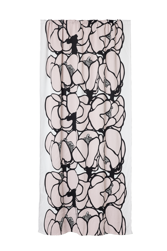 107224-155; Vallila Makeba-pimennysverho Beige / 140x250 cm