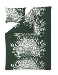 109329-7800; Vallila Memento-satiinipussilakanasetti Vihreä / 150x210 cm 