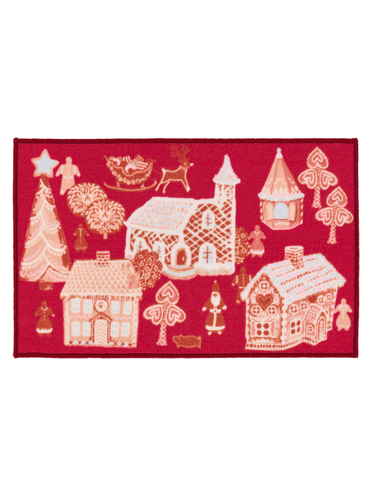 108961-4700; Vallila Piparikylä-kynnysmatto Punainen / 50x80 cm 