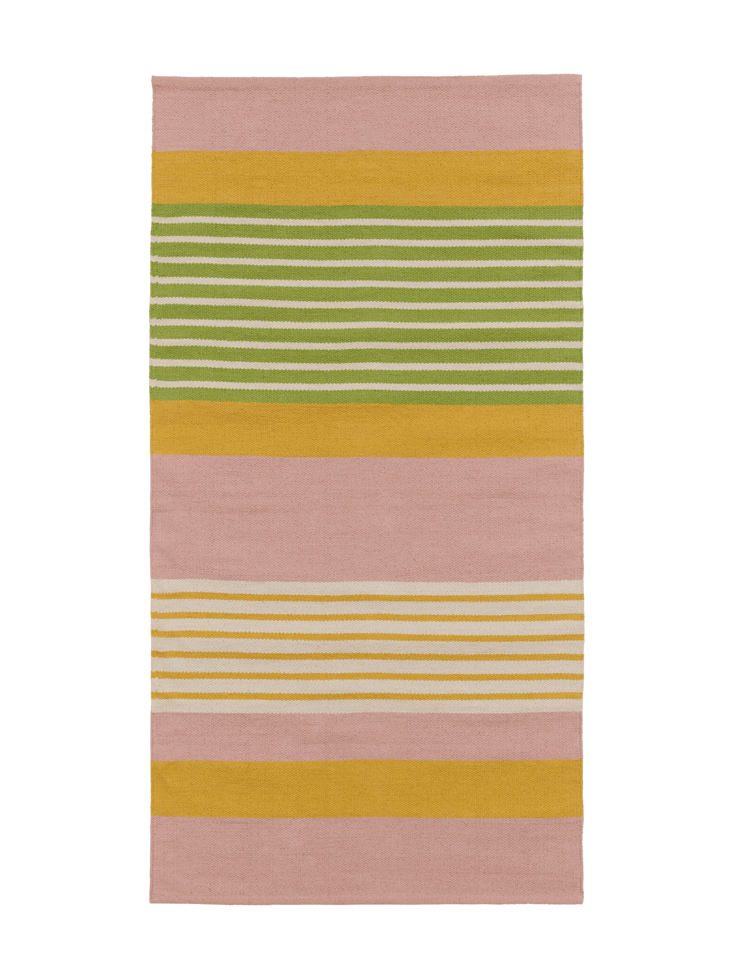 100083-4326; Vallila Pornainen-käytävämatto Pinkki-keltainen / 80x150 cm 