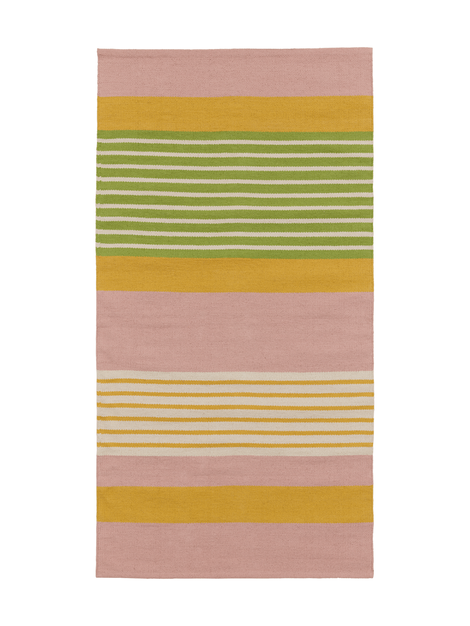 100083-4326; Vallila Pornainen-käytävämatto Pinkki-keltainen / 80x150 cm 