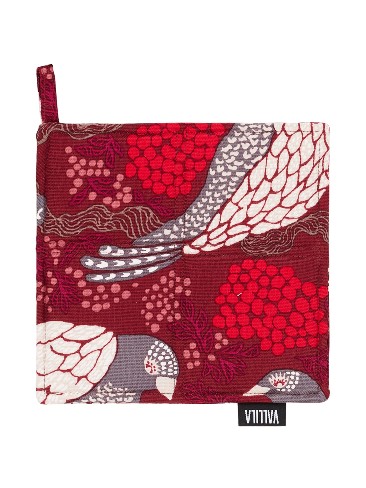 109321-4800; Vallila Viserrys-patalappu 2 kpl Punainen / 20x20 cm 