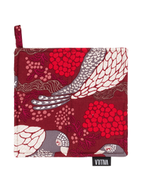 109321-4800; Vallila Viserrys-patalappu 2 kpl Punainen / 20x20 cm 