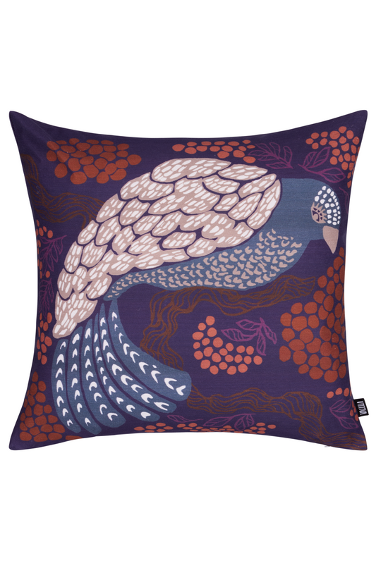 108910-3959; Vallila Viserrys-koristetyynynpäällinen Terra-violetti / 43x43 cm 