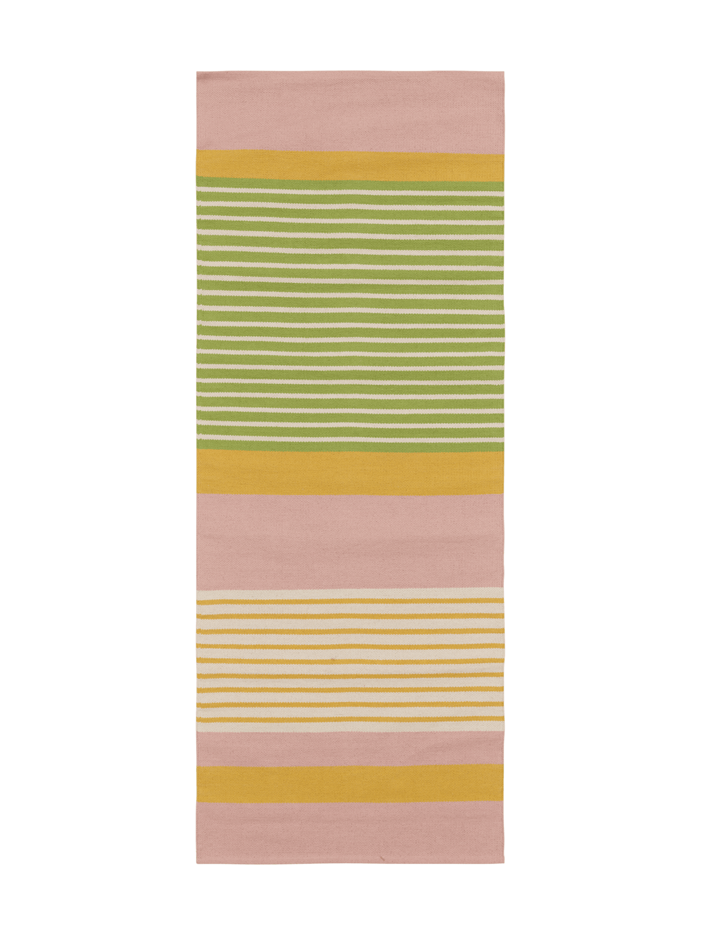 100084-4326; Vallila Pornainen-käytävämatto Pinkki-keltainen / 80x200 cm 
