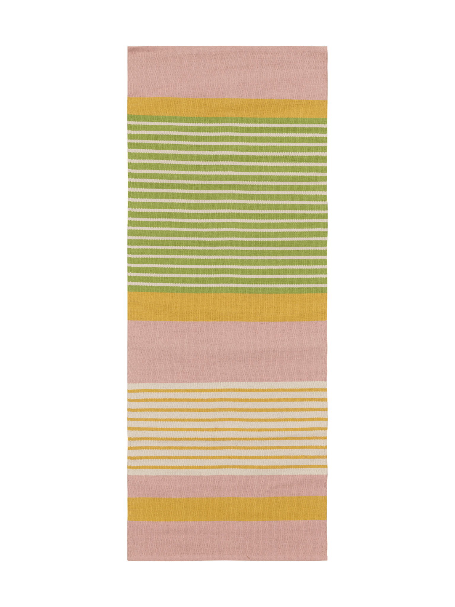 100084-4326; Vallila Pornainen-käytävämatto Pinkki-keltainen / 80x200 cm 