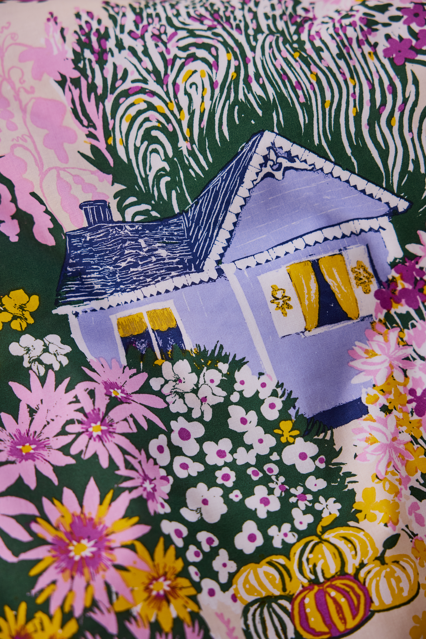 109258-8000_4; Vallila Huvilapolku-pussilakanasetti Monivärinen / 150x210 cm 