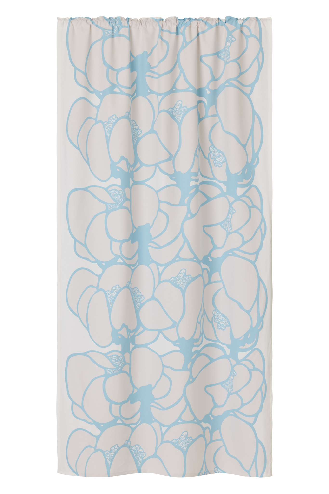 107212-6100; Vallila Makeba-verho Vaaleansininen / 140x250 cm 