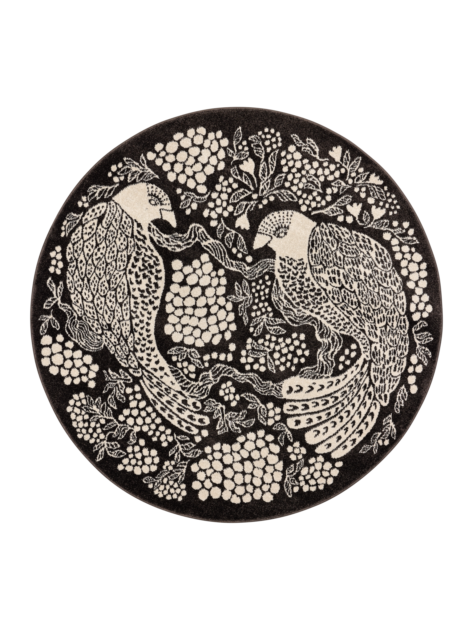 108777-9700; Vallila Viserrys-matto Tummanharmaa / Ø160 cm 