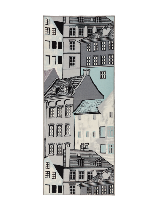 108589-6370; Vallila Kobenhavn-käytävämatto Mintunvihreä / 80x200 cm 