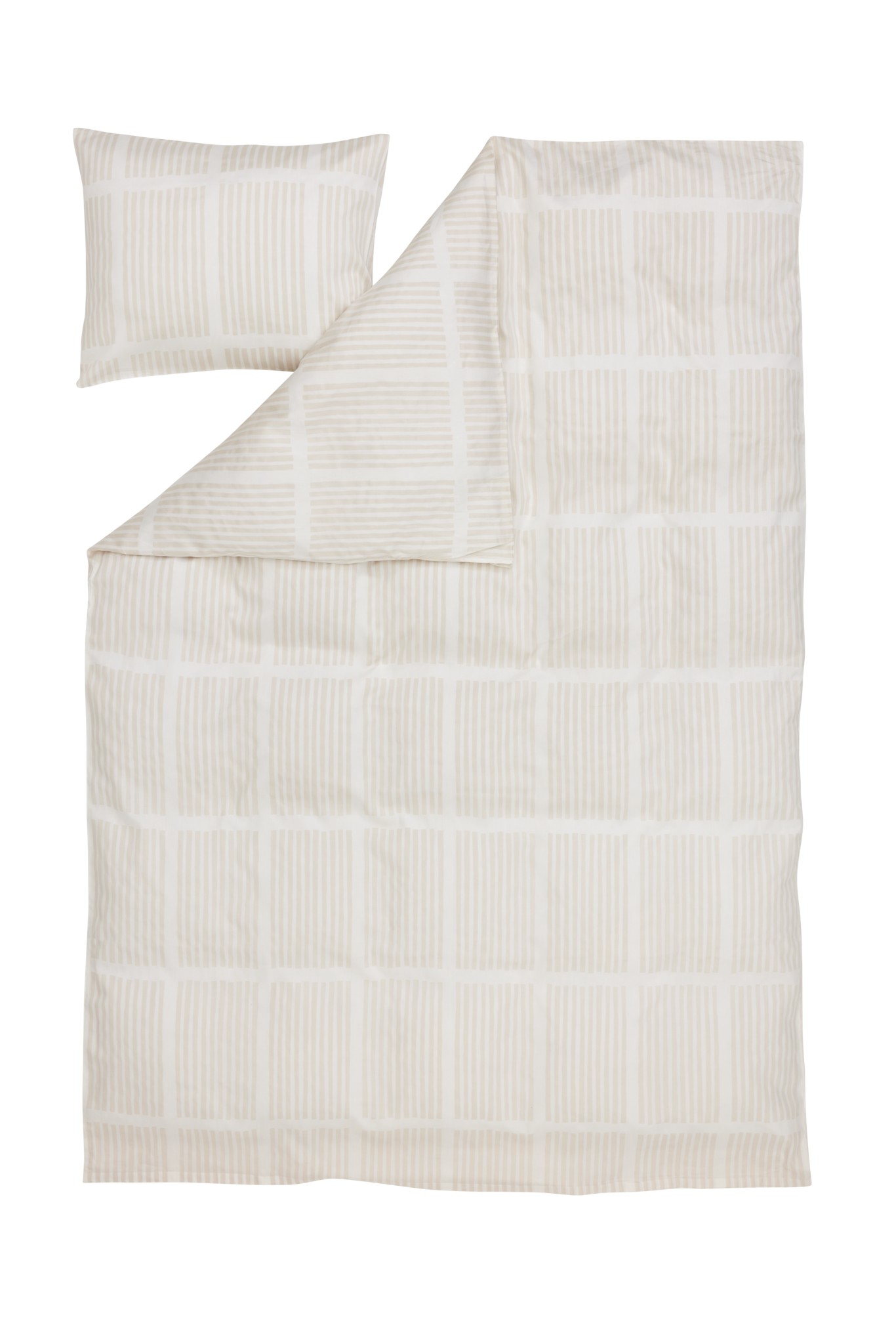 108249-0310; Vallila Saga-satiinipussilakanasetti Beige / 150x210 cm 
