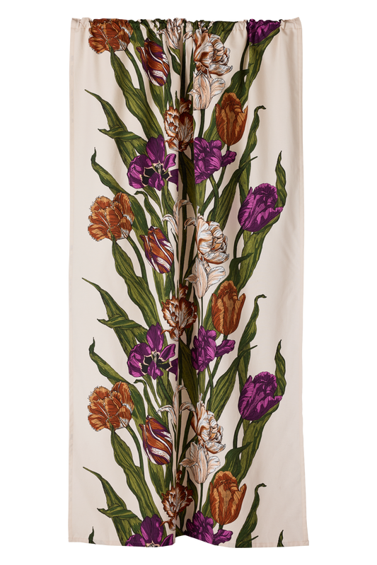 23310-101301-3750CU; Vallila Kukoistus-verho Terra-violetti / 140x250 cm 