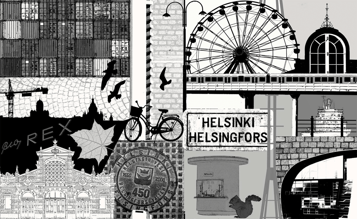 102687-13_2; Vallila Helsinki-vahakangas 145 cm Vaaleanharmaa / 145 cm 