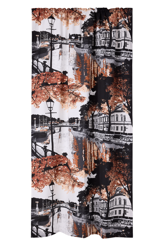 CT000326-3741; Vallila Aurajoki-verho Terra / 140x250 cm 