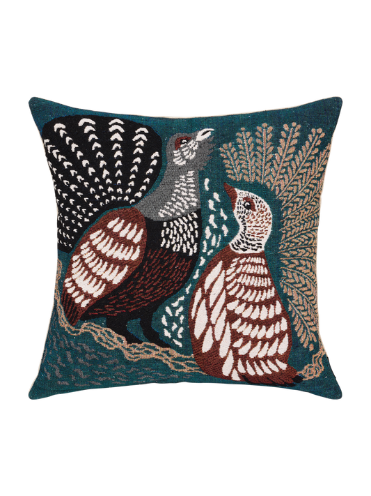 109372-7913; Vallila Metsänvartijat-koristetyynynpäällinen Teal / 43x43 cm 