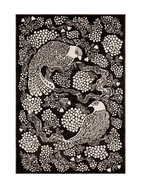 108776-9700; Vallila Viserrys-matto Tummanharmaa / 200x300 cm 