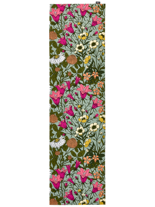 109046-7343; Vallila Ahomaa-kaitaliina Vihreä-pinkki / 40x150 cm 