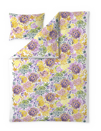 109201-1; Vallila Malva-pussilakanasetti Monivärinen / 150x210 + 50x60 cm 