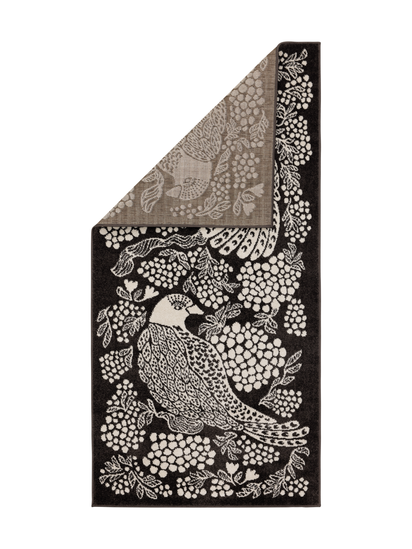 108773-9700_2; Vallila Viserrys-käytävämatto Tummanharmaa / 80x150 cm 