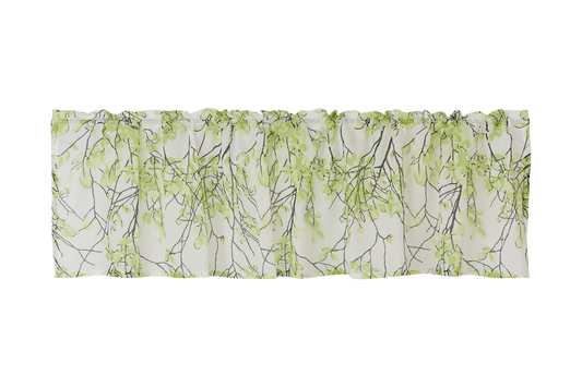 109025-7200; Vallila Lehtisade-valoverhokappa Luonnonvihreä / 60x250 cm 