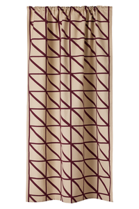 23310-23982-1049CU; Vallila Lucina-verho Beige-viininpunainen / 140x250 cm 